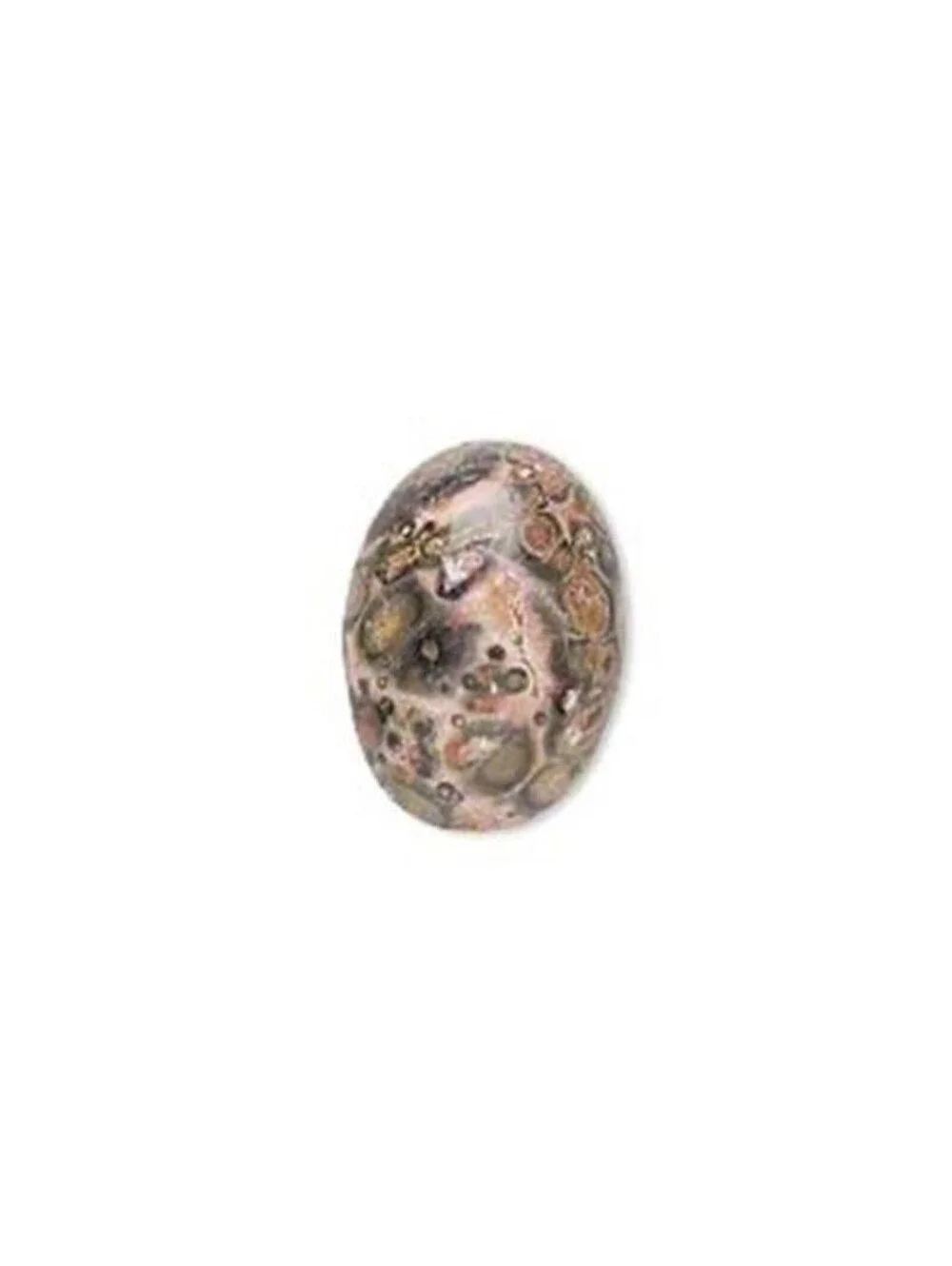 Leopardskin Jasper Natural Gemstone Flat Back Cabochons 18x13mm Oval 2 pcs